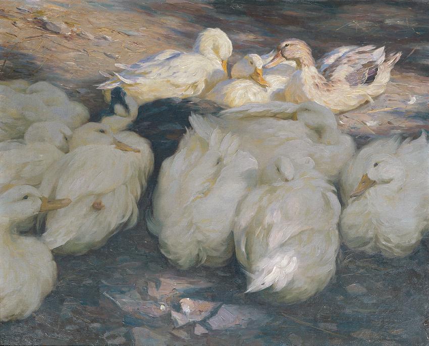 Alexander Koester, In der Abendsonne, um 1900, Öl auf Leinwand, 74,5 x 91,5 cm, Belvedere, Wien…