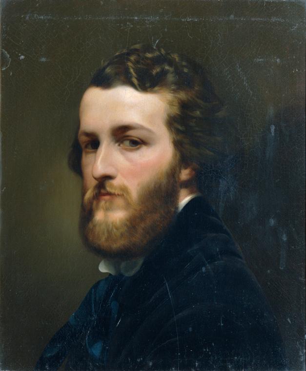Georg Koberwein, Selbstbildnis, um 1850, Öl auf Leinwand, 47,5 x 40 cm, Belvedere, Wien, Inv.-N…