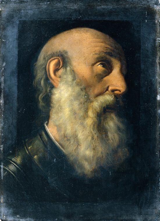 Joseph Hasslwander, Studienkopf eines Apostels, Öl auf Leinwand, 54,5 x 40 cm, Belvedere, Wien,…