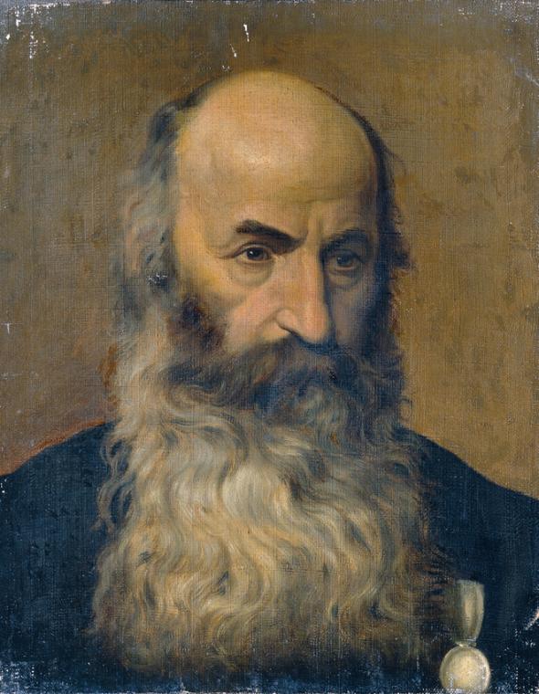 Joseph Hasslwander, Studienkopf eines bärtigen Mannes II, Öl auf Leinwand, 51,3 x 41 cm, Belved…