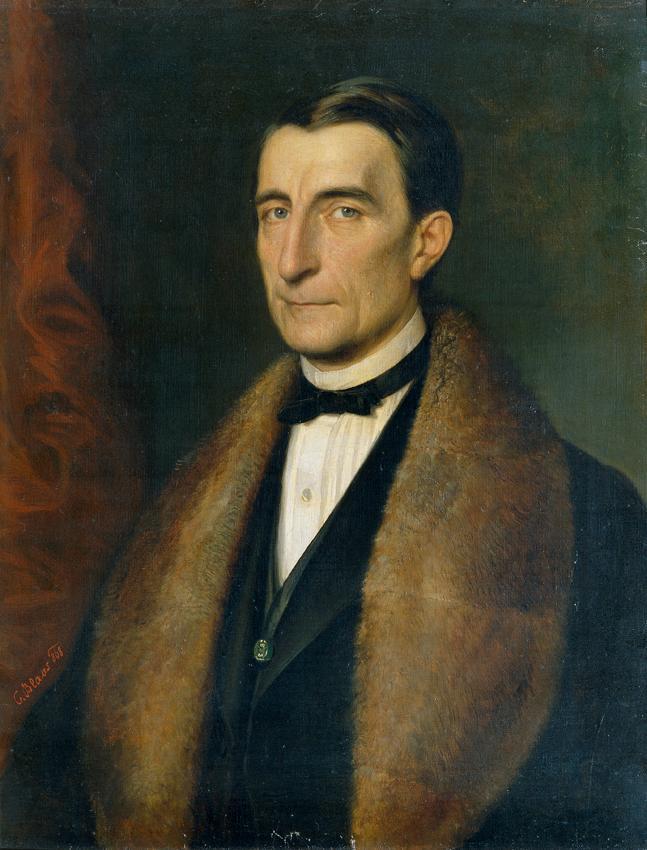 Karl von Blaas, Heinrich Clemens Freiherr Purtscher von Eschenburg, 1868, Öl auf Leinwand, 71,5 ...