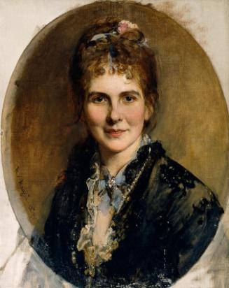Heinrich Angeli, Brustbild einer jungen Frau, 1874, Öl auf Leinwand, 62,5 x 49,7 cm, Wien, Öste…