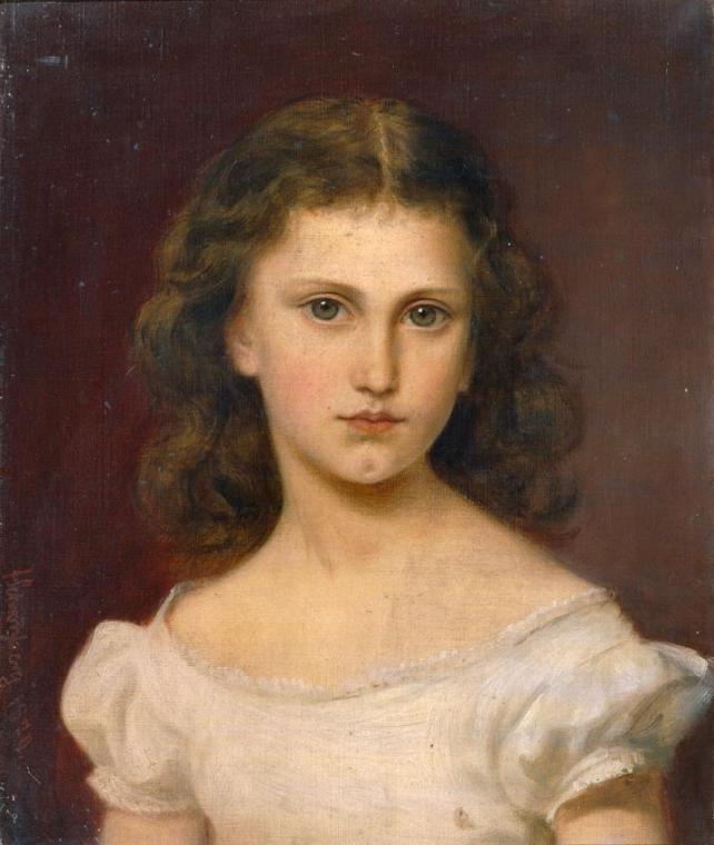 Franz Schrotzberg, Sidonie Schrotzberg, die Tochter des Künstlers, 1870, Öl auf Leinwand, 45 x …
