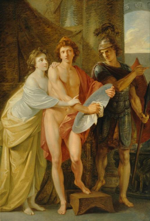 Friedrich Heinrich Füger, Hektors Abschied von Andromache, nach 1800, Öl auf Leinwand, 221 x 15 ...