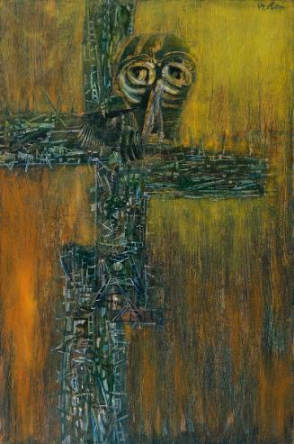 André Verlon, Der Menschensohn, 1964, Öl auf Leinwand, 195 x 130 cm, Belvedere, Wien, Inv.-Nr. …