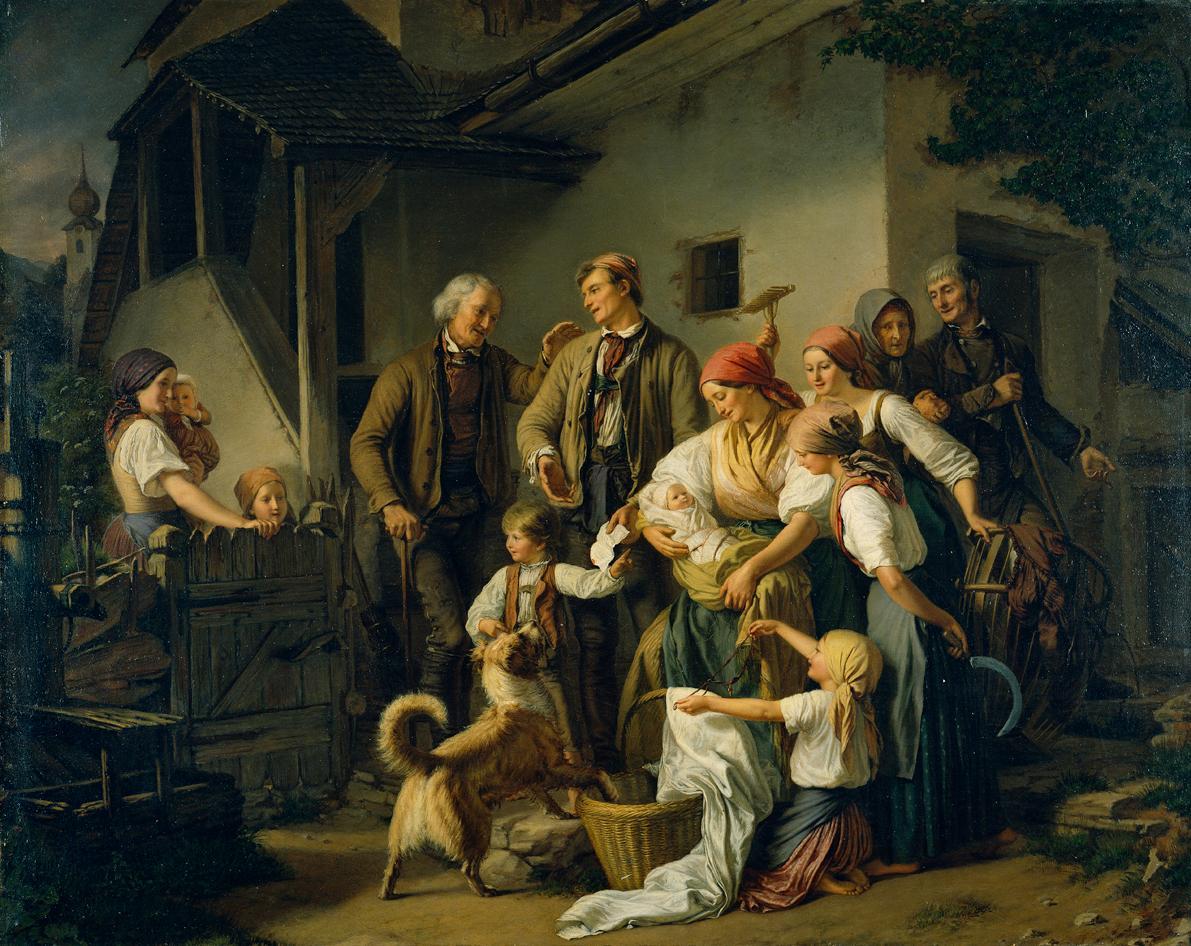 Ferdinand Mallitsch, Der Findling, Öl auf Leinwand, 73 x 92,5 cm, Belvedere, Wien, Inv.-Nr. 218…