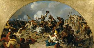 Karl von Blaas, Die Schlacht bei Turin 1706, 1864, Öl auf Leinwand, 133 x 260 cm, Belvedere, Wi…