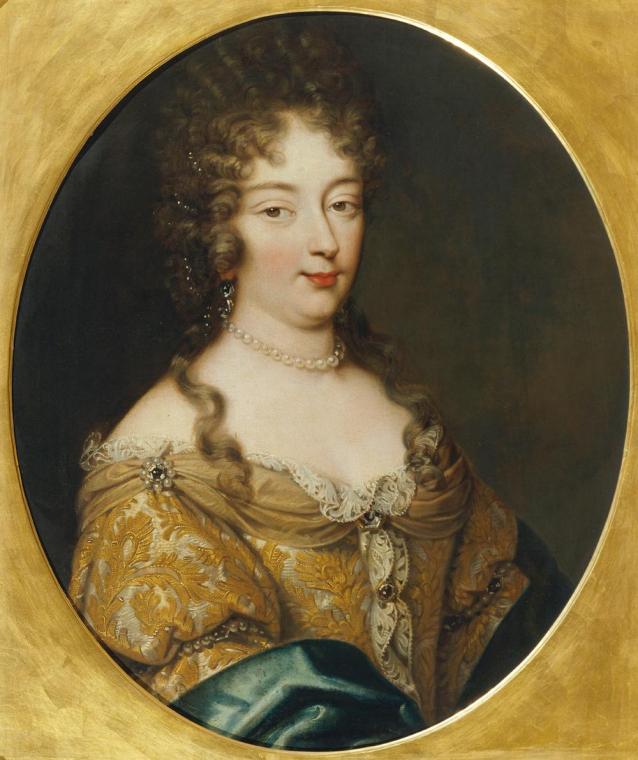 Pierre Mignard, Olympia Mancini, vor 1673, Öl auf Leinwand, Hochoval: 65 × 54 cm, Belvedere, Wi…