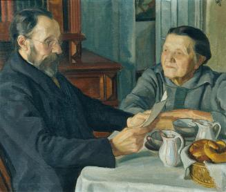 Wojciech Stanislaw Weiss, Eltern des Künstlers, 1913, Öl auf Leinwand, 77,5 × 91,5 cm, Belveder…