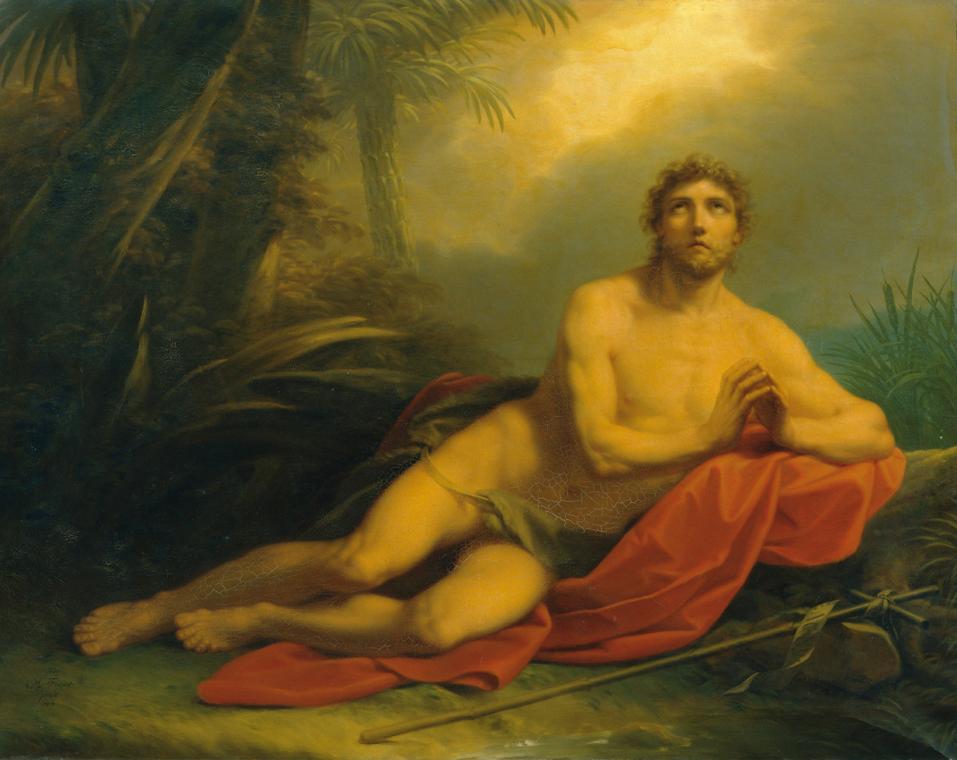 Friedrich Heinrich Füger, Johannes in der Wüste, 1814, Öl auf Leinwand, 154 x 197 cm, Belvedere…