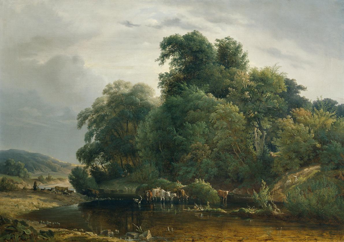Landscape with Cattle Herd and Cowgirl