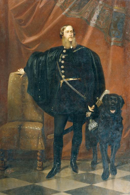 Karl Theodor von Piloty, János (Johann) Graf Pálffy ab Erdöd (1829–1908), Öl auf Leinwand, 251,…