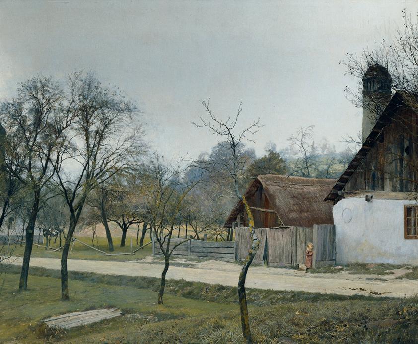 Gottlieb Theodor Lukas Kempf Edler von Hartenkampf, Spätherbst, um 1908, Öl auf Holz, Belvedere…