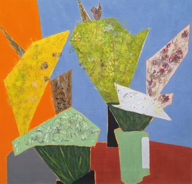 Rudolf Petrik, Blumen, undatiert, Öl auf Leinwand, 70,5 x 73,5 cm, Artothek des Bundes, Dauerle ...