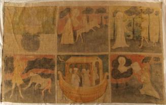 Österreichischer Maler, Fastentuch-Fragment, um 1440, Malerei auf Leinen, 190 x 304 cm, Belvede…