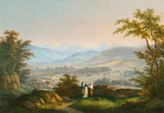 Johann Caspar Rahn, Umgebung der Ruine Habsburg, 1803, Öl auf Leinwand, 53,3 x 76,5 cm, Belvede…