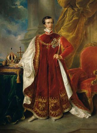 Unbekannter Künstler, Kaiser Franz Joseph I. (1830–1916), 19. Jahrhundert, Öl auf Leinwand, 240…