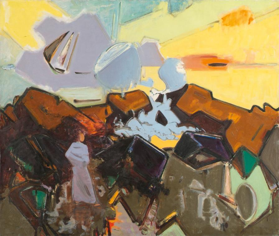 Franz Lerch, Felsen und Brandung II, 1942/1974, Öl auf Leinwand, 86,5 x 102 cm, Belvedere, Wien…