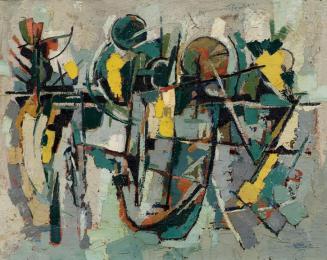 Josef Stoitzner-Millinger, Cavatina veris, 1954, Öl auf Leinwand, 63 x 79 cm, Artothek des Bund…