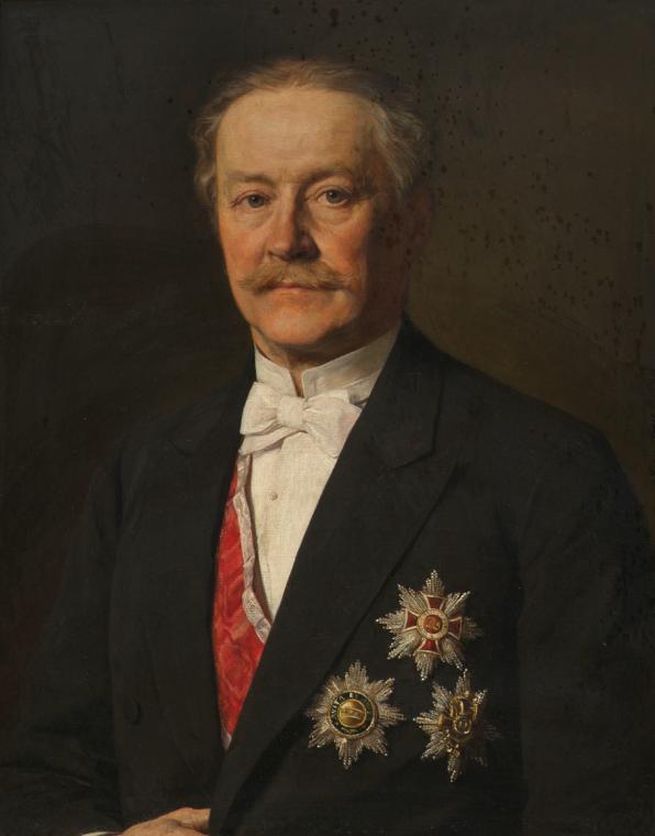Sigmund l'Allemand, Sigmund Conrad Freiherr von Eybesfeld, 1886, Öl auf Leinwand, 73 x 59 cm, B…