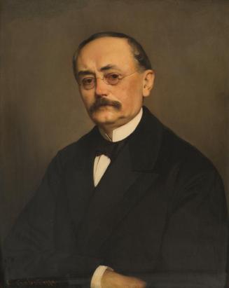 Carl Probst, Der Minister Leopold Ritter Hasner von Artha (1818-1891), 1879, Öl auf Leinwand, 7 ...