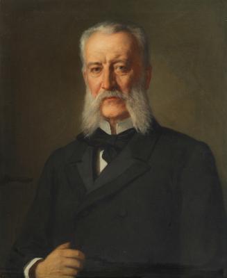 Christian Griepenkerl, Dr. Joseph Alexander Freiherr von Helfert, 1890, Öl auf Leinwand, 70 x 5…