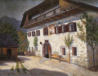 Jakob Koganowsky, Der Gasthof Pettar in St. Agatha, 1904, Öl auf Leinwand, 75 x 98 cm, Belveder…