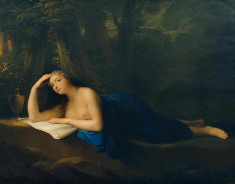 Friedrich Heinrich Füger, Die büßende Magdalena, 1810, Öl auf Leinwand, 154 x 195 cm, Belvedere ...