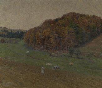 Ludwig Sigmundt, Herbst, um 1899, Öl auf Leinwand, 77 x 90 cm, Belvedere, Wien, Inv.-Nr. 407c