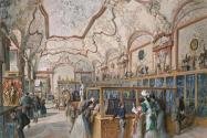 Carl Goebel d. J., Die Marmorgalerie, 1876, Aquarell auf Papier, 46,5 x 68,3 cm, Belvedere, Wie…