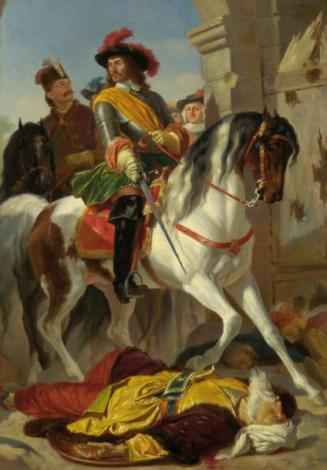Karl von Blaas, Die Erstürmung von Ofen 1686, um 1865, Öl auf Leinwand, 65 x 48,5 cm, Belvedere…