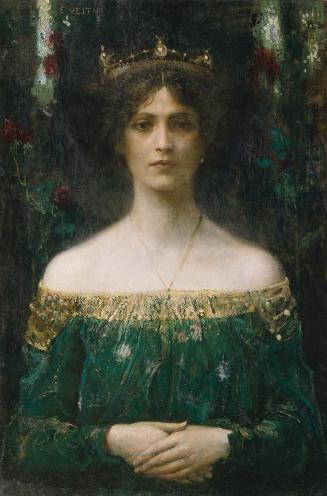 Eduard Veith, Die Königstochter, vor 1902, Öl auf Leinwand, 74 × 49 cm, Belvedere, Wien, Inv.-N ...