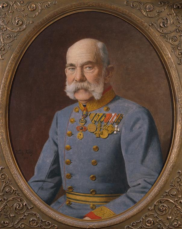 Wilhelm A. Vita, Kaiser Franz Joseph I., 1914, Öl auf Leinwand, 79 x 63 cm, Belvedere, Wien, In…