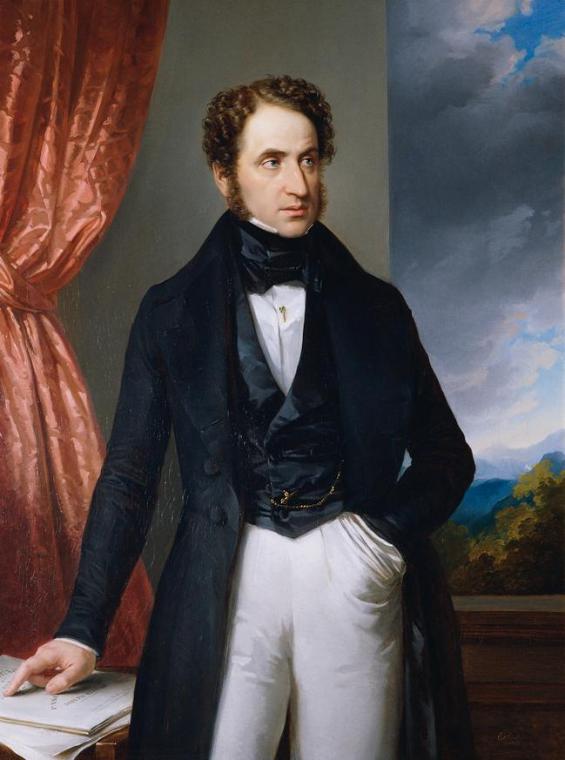 Eduard Ender, Josef (Ernst ?) Benesch, 1840, Öl auf Leinwand, 125,5 x 95 cm, Belvedere, Wien, I…