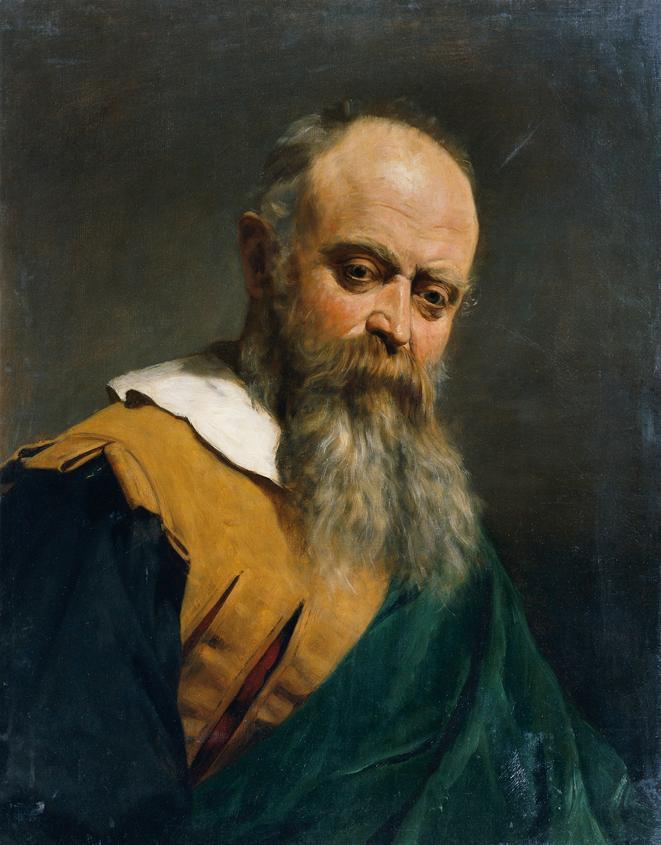 Anonymus, Bärtiger Mann in altdeutscher Tracht, Öl auf Leinwand, 64,5 x 50 cm, Belvedere, Wien,…