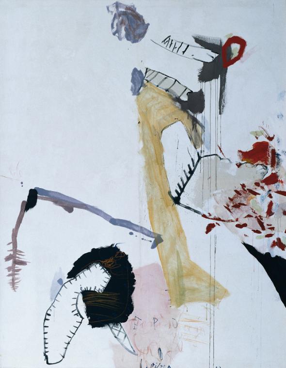Wolfgang Stifter, Ohne Titel, 1992, Eitempera und Kreide auf Leinwand, 180 x 140 cm, Belvedere,…