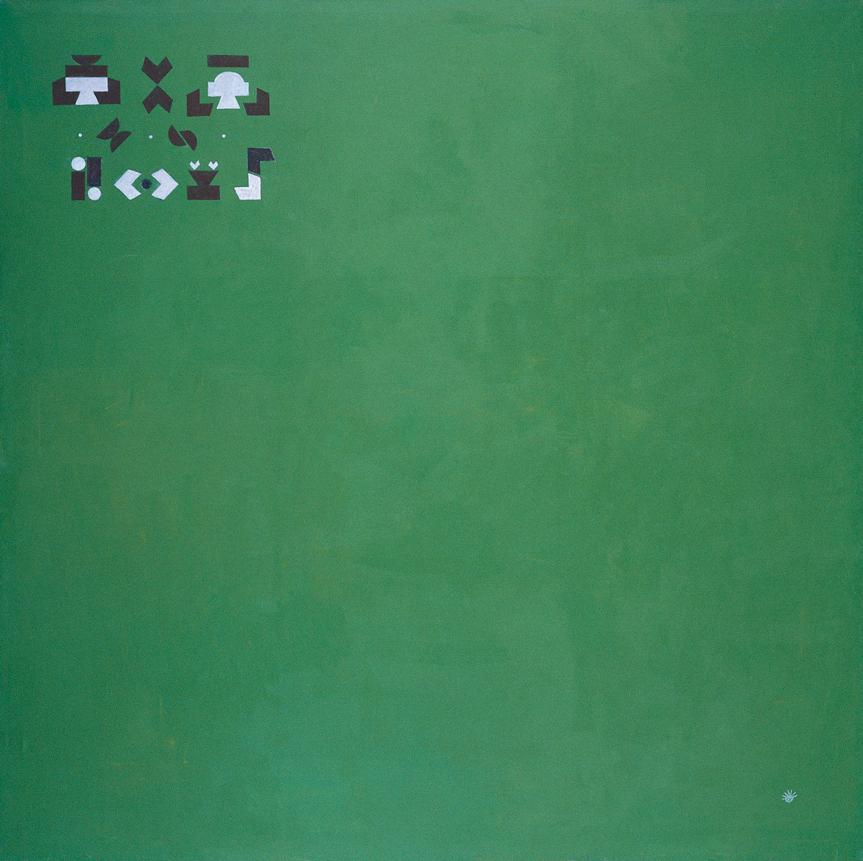 H+H Joos, ZBR Nr. 3, 1996, Acryl auf Leinwand, 197 x 197 cm, Belvedere, Wien, Inv.-Nr. 9622