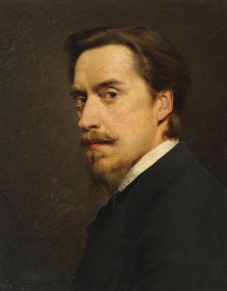 Anton Müller, Selbstbildnis, 1882, Öl auf Leinwand, 52,5 x 42 cm, Belvedere, Wien, Inv.-Nr. 359…
