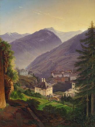 Emil Ludwig Löhr, Wildbad Gastein, 1843, Öl auf Leinwand, 54 x 41,5 cm, Belvedere, Wien, Inv.-N…