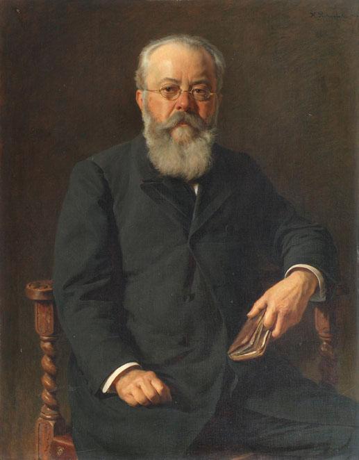 Kasimierz Pochwalski, Dr. Wilhelm Ritter von Hartel, 1906, Öl auf Leinwand, 108,5 × 85 cm, Belv…