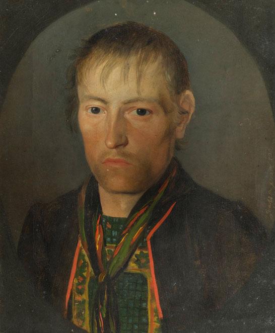 Franz Gasser, Porträt eines Bauern, 1826, Öl auf Leinwand, 30 x 24,5 cm, Belvedere, Wien, Inv.-…