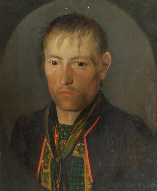 Franz Gasser, Porträt eines Bauern, 1826, Öl auf Leinwand, 30 x 24,5 cm, Belvedere, Wien, Inv.-…