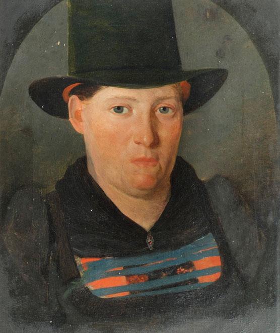 Franz Gasser, Porträt einer Bäuerin, 1826, Öl auf Leinwand, 30 x 24,5 cm, Belvedere, Wien, Inv.…