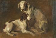 Piotr von Michalowski, Hundestudie, Öl auf Leinwand, 69,5 x 104,5 cm, Belvedere, Wien, Inv.-Nr.…