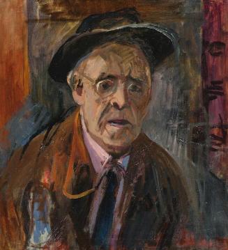 Robert Eigenberger, Selbstporträt V, 1973, Öl auf Leinwand, 57 x 52 cm, Belvedere, Wien, Inv.-N…