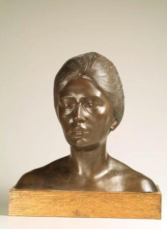 Carl Wollek, Die Gattin des Künstlers, 1903, Bronze, H: 36 cm, Wien, Österreichische Galerie Be…