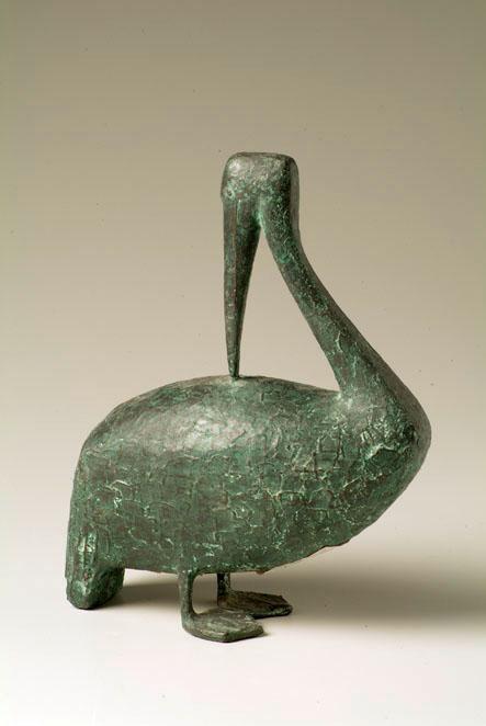 Eva Mazzucco, Pelikan, 1962, Bronze, Leihgabe der Artothek des Bundes, Belvedere, Wien, Inv.-Nr…