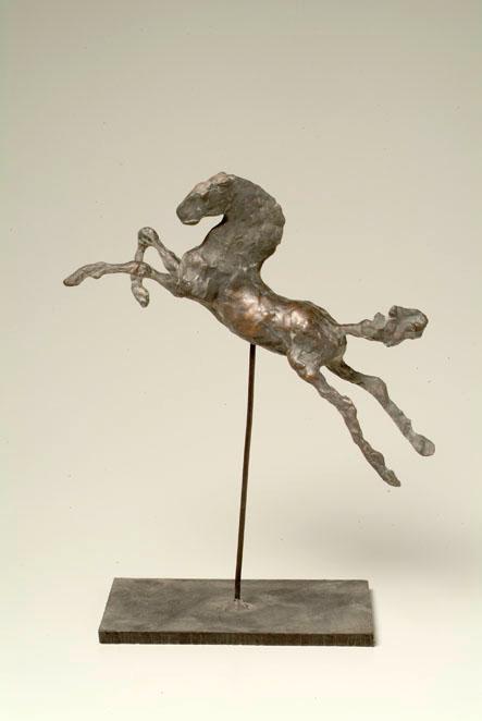 Alfred Czerny, Springendes Pferd, 1961, Bronze, 48,5 cm, Artothek des Bundes, Dauerleihgabe im …