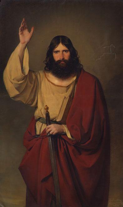 Friedrich von Amerling, Apostel Paulus, 1833, Öl auf Leinwand, 163 x 100 cm, Belvedere, Wien, I…