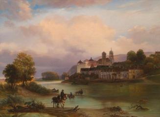 Josef Gerstmeyer, Stift Klosterneuburg, 1850, Öl auf Leinwand, 60 x 79 cm, Belvedere, Wien, Inv ...